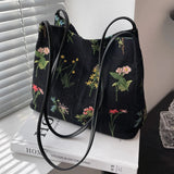 Large Flowers Tote Bag Handbag for Women