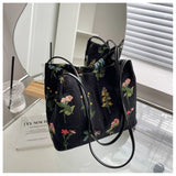 Large Flowers Tote Bag Handbag for Women