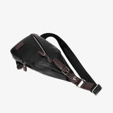Leather Men Chest Bag Casual Crossbody Bag For Man Sling Chest Pack Business Sho