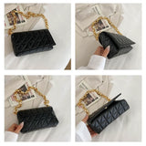 Retro Clutch Handbag Metal Chain Small Shoulder Bag
