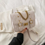 Lingge PU Leather Tote Bag for Women