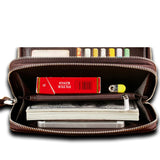 Men Wallet Leather Purse Casual Long Business Male Clutch Wallets