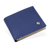Men's Leather Wallet Cross Pattern Multi-Card Pocket Key Case