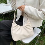 Women's PU Leather Underarm Tote Bag