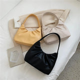 Women's PU Leather Underarm Tote Bag