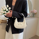 Circular Patent Leather Side Shoulder Bag for Women