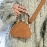 Women's Shoulder Bag with Pearls Mini Crossbody Clutch