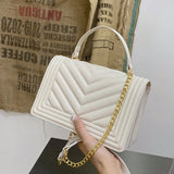 Chain Shoulder Messenger Bag PU Leather Women Handbag