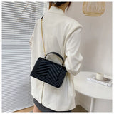 Chain Shoulder Messenger Bag PU Leather Women Handbag