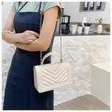Chain Shoulder Messenger Bag PU Leather Women Handbag