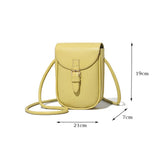 Women's Mini Leather Crossbody Bag Small Shoulder Messenger Purse