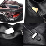 Soft Leather Ladies Messenger Bag High Capacity Tassel Handbag