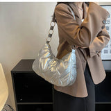 Women's Winter Down Cotton Shoulder Bag Handbags