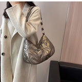 Women's Winter Down Cotton Shoulder Bag Handbags