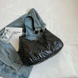 Women's Winter Down Cotton Shoulder Bag Handbags
