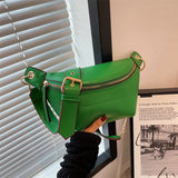 Leather Waist Bag Women Fanny Pack Female Chest Belt Bag