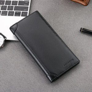 Top Men Leather Wallets Purse Clutch Money Bag