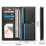 Top Men Leather Wallets Purse Clutch Money Bag