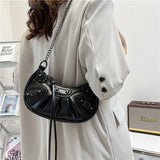 Rivet Shoulder Bag Purse Mini Crossbody Punk Style Female Handbag
