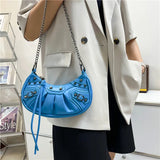 Rivet Shoulder Bag Purse Mini Crossbody Punk Style Female Handbag