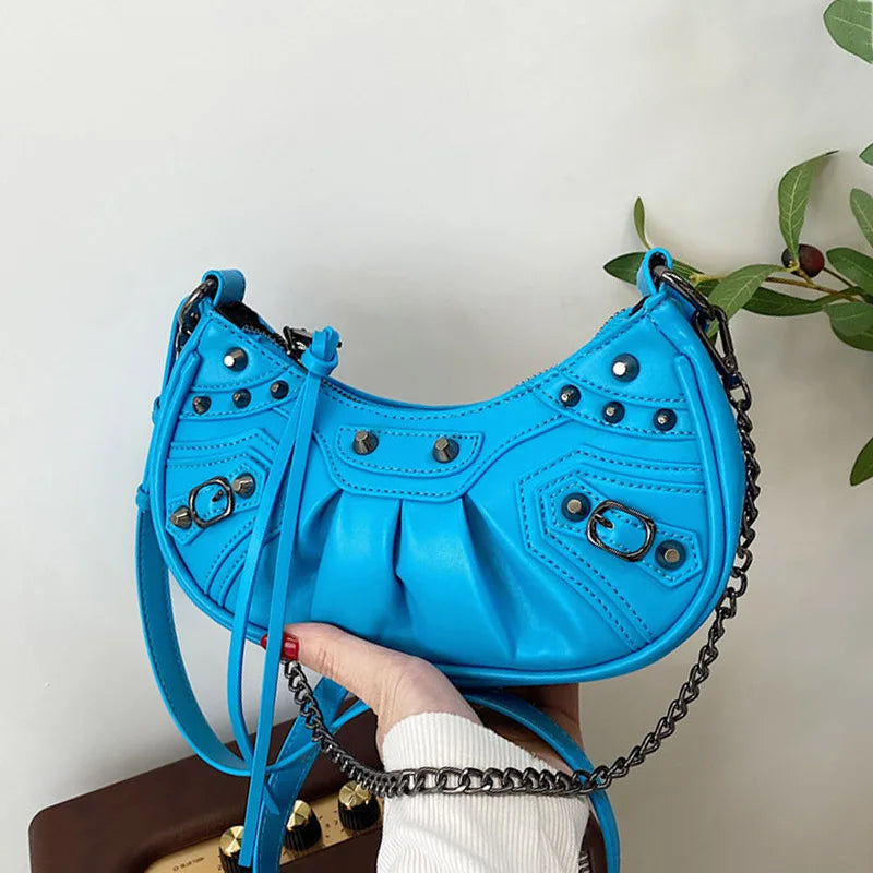 Crescent Designe Underarm Bag Mini Crossbody Bag