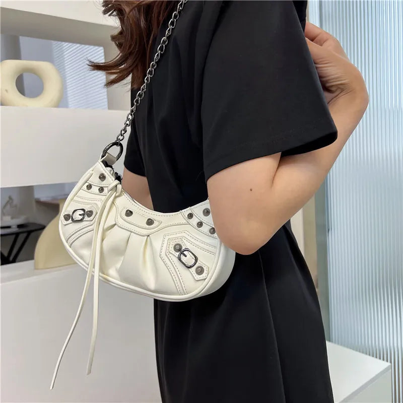 Crescent Designe Underarm Bag Mini Crossbody Bag