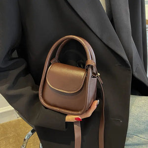 Women's Leather Shoulder Bag Crossbody Mini Square Handbag