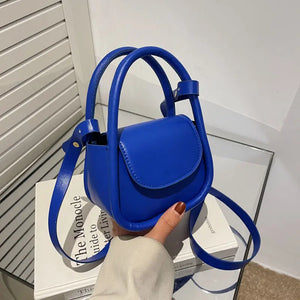 Women's Leather Shoulder Bag Crossbody Mini Square Handbag