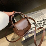Women's Leather Shoulder Bag Crossbody Mini Square Handbag