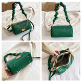 PU Leather Shoulder Bag Small Square Bag Lady Crossbody Bag Handbag