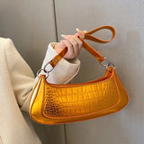 Women Armpit Bags Handbags Orange Green Crossbody Bags