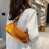 Women Armpit Bags Handbags Orange Green Crossbody Bags