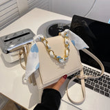 Women Chain Shoulder Crossbody Flap Bag Purse