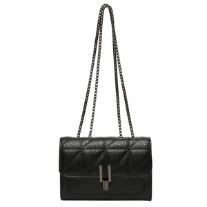 Leather Chain Crossbody Bag Women Handbag Small Tote Purse Shoulder Bag