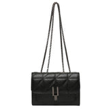 Leather Chain Crossbody Bag Women Handbag Small Tote Purse Shoulder Bag