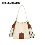 Women Messenger Bucket Bag Retro Handbag