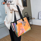 Clear Waterproof PVC Totes - Travel Shoulder Bags