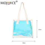 Women PVC Waterproof Totes Travel Shoulder Bags