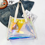Clear Waterproof PVC Totes - Travel Shoulder Bags