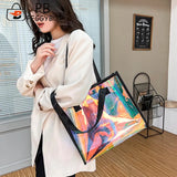 Clear Waterproof PVC Totes - Travel Shoulder Bags