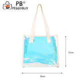 Clear Waterproof PVC Totes - Travel Shoulder Bags
