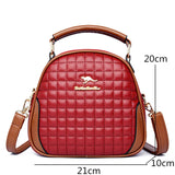High-Quality Leather Women Shoulder Messenger Bag