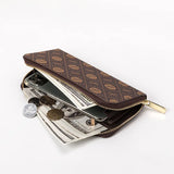 Print Leather Clutch Bag for Women Wallets Phone Card Holder