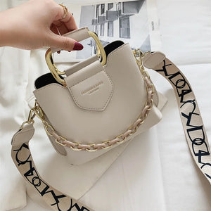 Women's Pu Leather Bucket Bag Crossbody Shoulder Bags