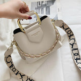 Women's Pu Leather Bucket Bag Crossbody Shoulder Bags