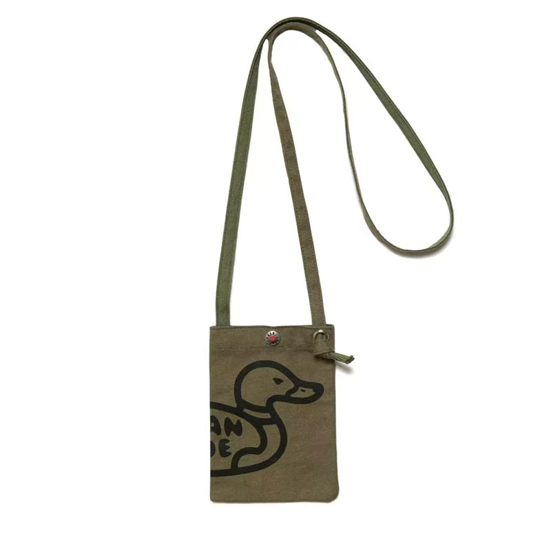 Dog Duck Heart HUMAN Backpack High Graphic Print Canvas Bag