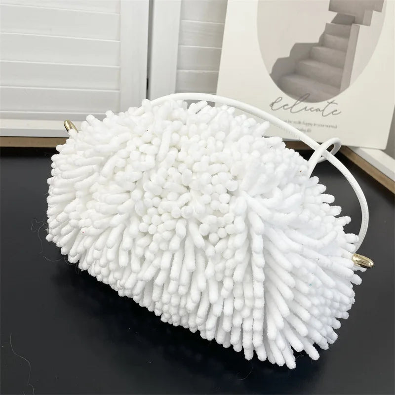 Plush Cloud Bag Women Shoulder Bag Dumpling Crossbody Messenger Bags