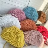 Plush Cloud Bag Women Shoulder Bag Dumpling Crossbody Messenger Bags