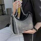 Bright Diamond Underarm Bag Chains Shoulder Messenger Bag