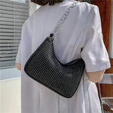 Bright Diamond Underarm Bag Chains Shoulder Messenger Bag